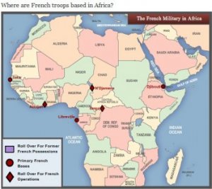 Présence militaire française en Afrique {JPEG}